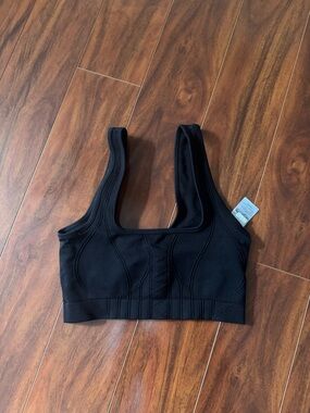 Gymshark Black Seamless Corset Crop Bra